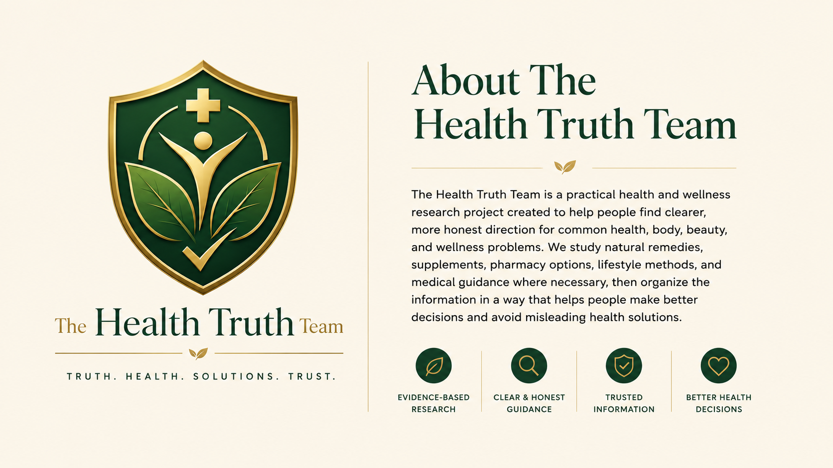 About The Health Truth Team